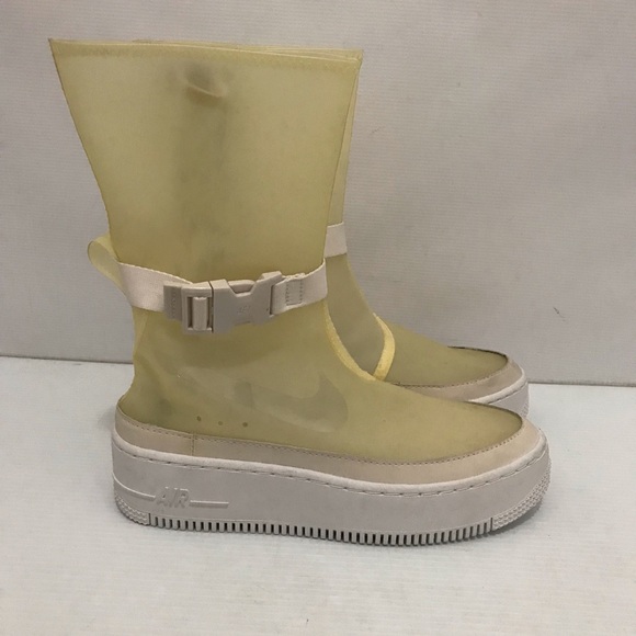 Nike Air Force 1 Sage Hi Lux Phantom Rain Boots Size 7 - Picture 4 of 10